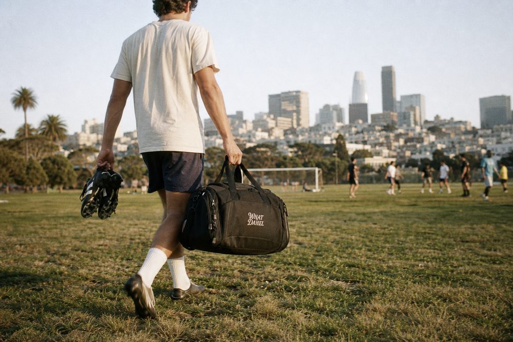 The Bag in Black, carried across the pitch