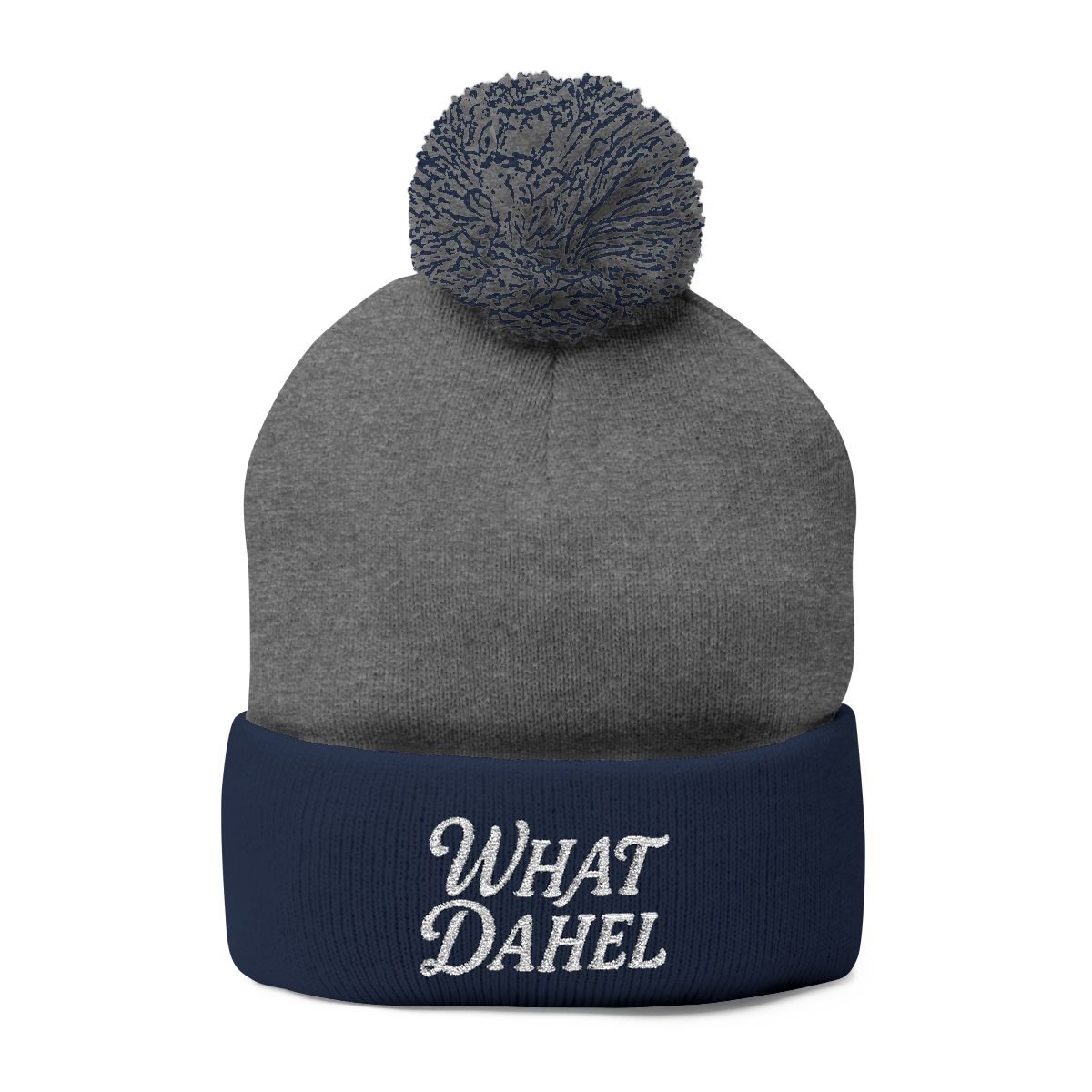 Pom Beanie, dark heather grey / navy