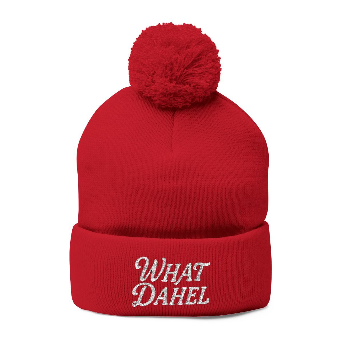 Pom Beanie, red